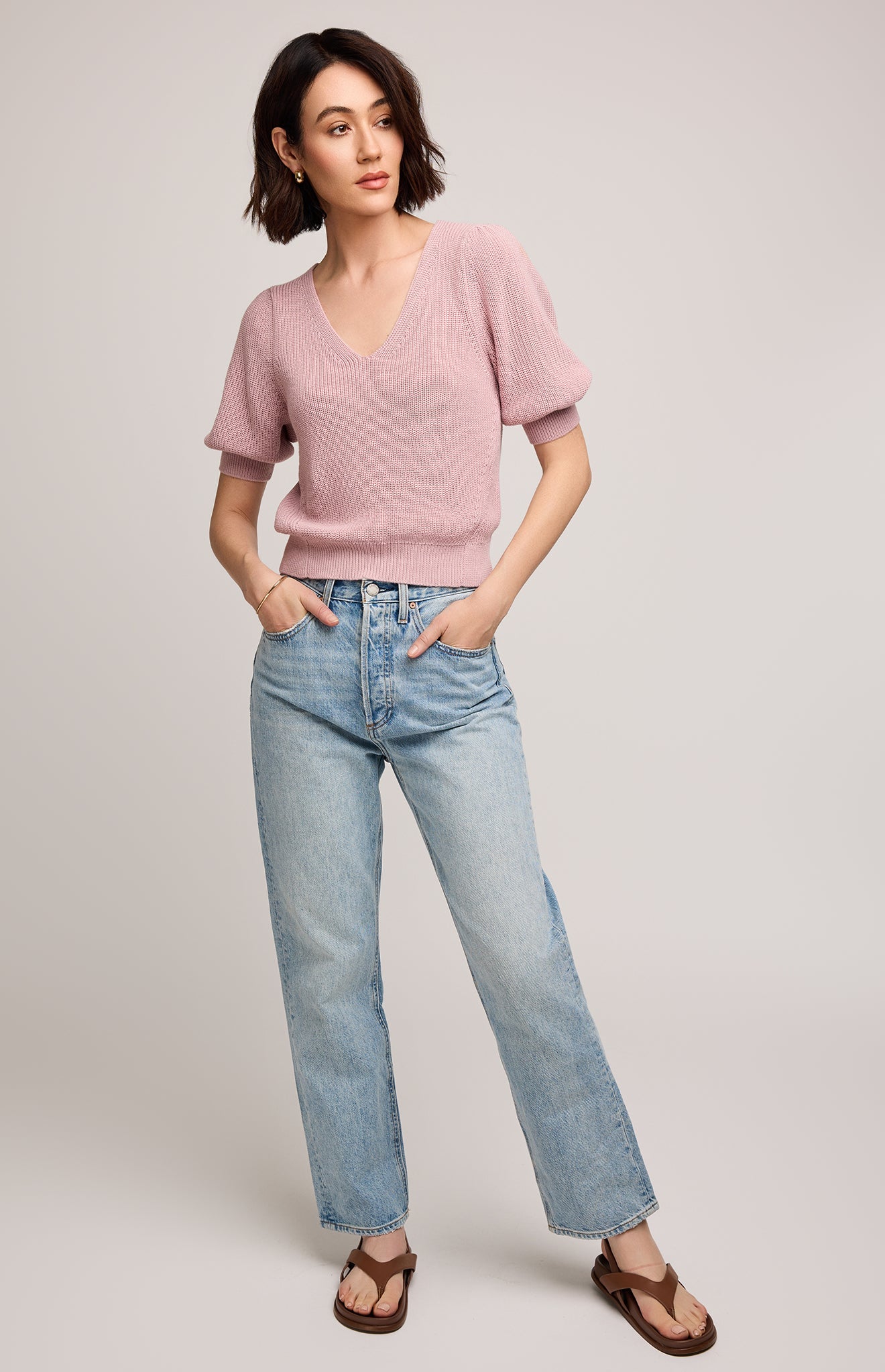Phoebe Pullover Sweater|color:Pink