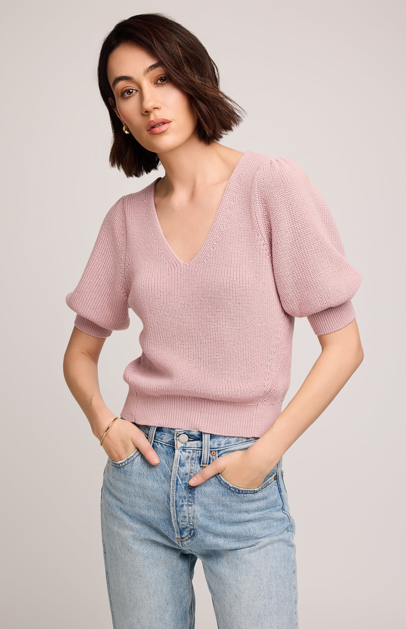 Phoebe Pullover Sweater|color:Pink