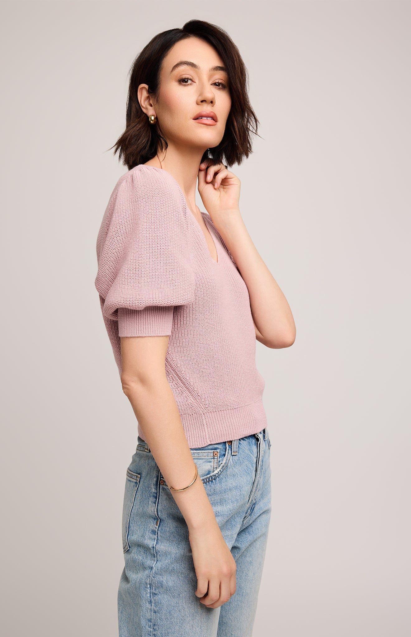 Phoebe Pullover Sweater|color:Pink