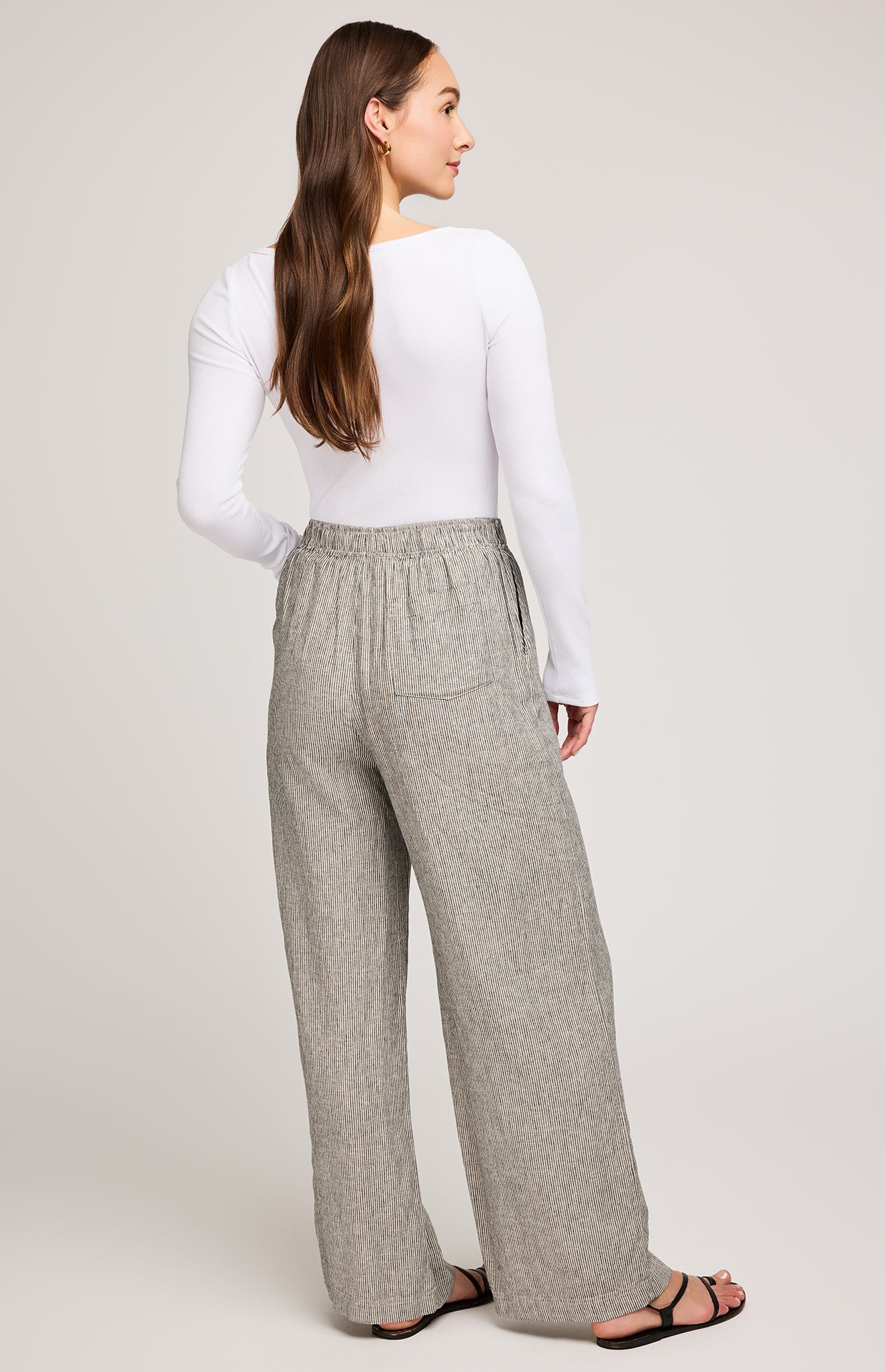 Ellie Pant|color:Black Stripe
