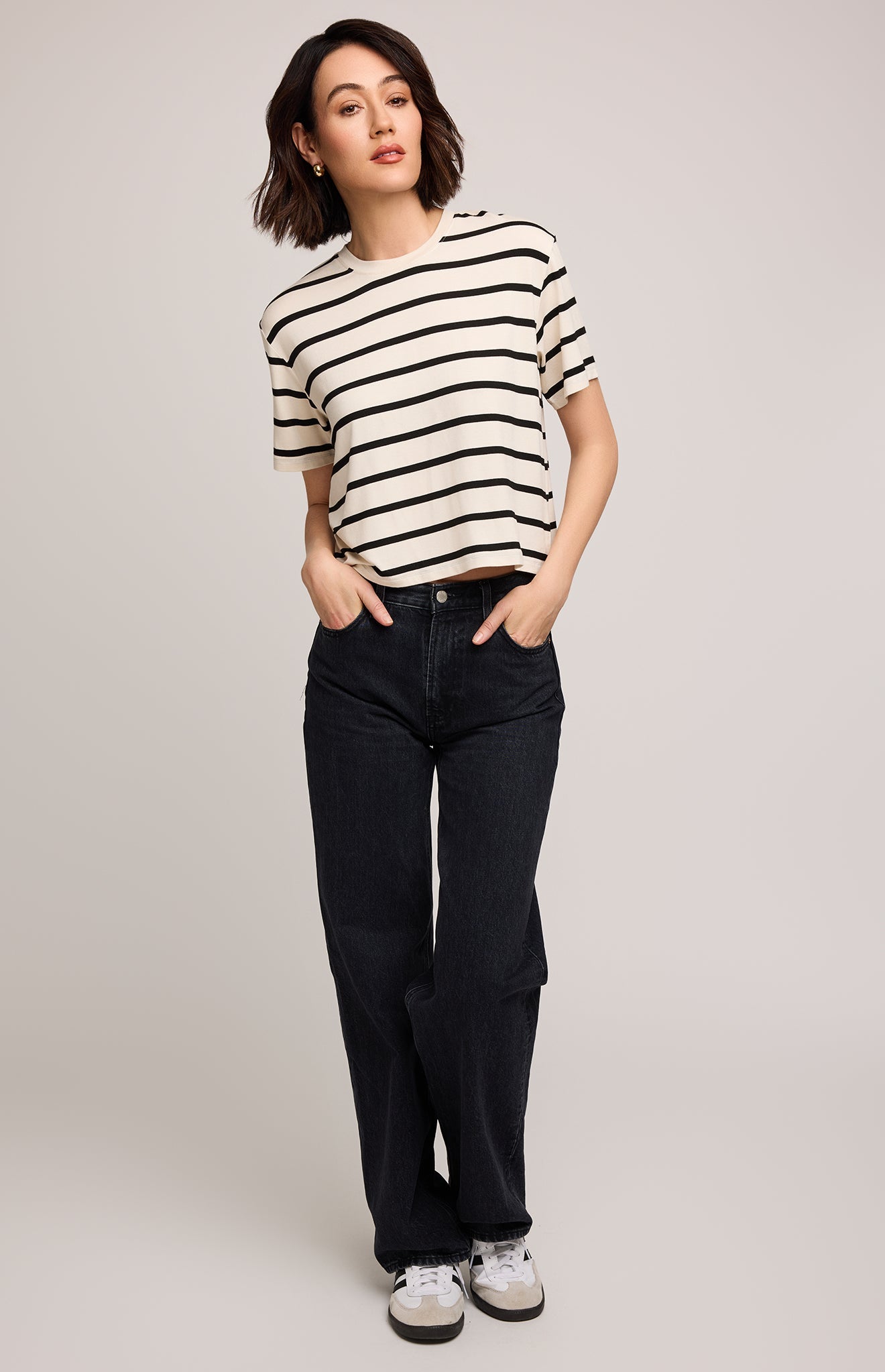 Jaxon T-Shirt|color:Cream Stripe