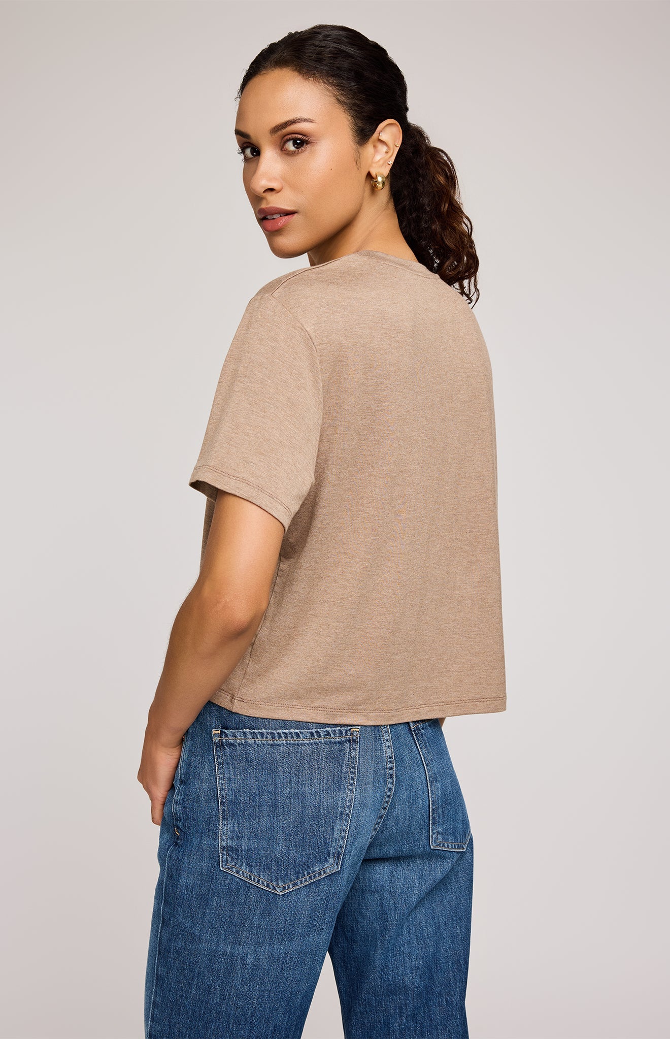 Jaxon T-Shirt|color:Heather Khaki