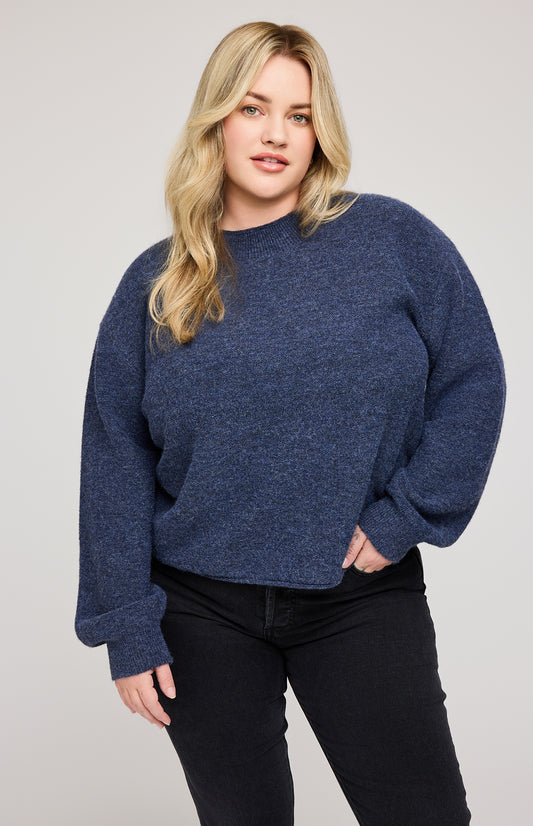 Wanda Pullover Sweater|color:Heather Blue