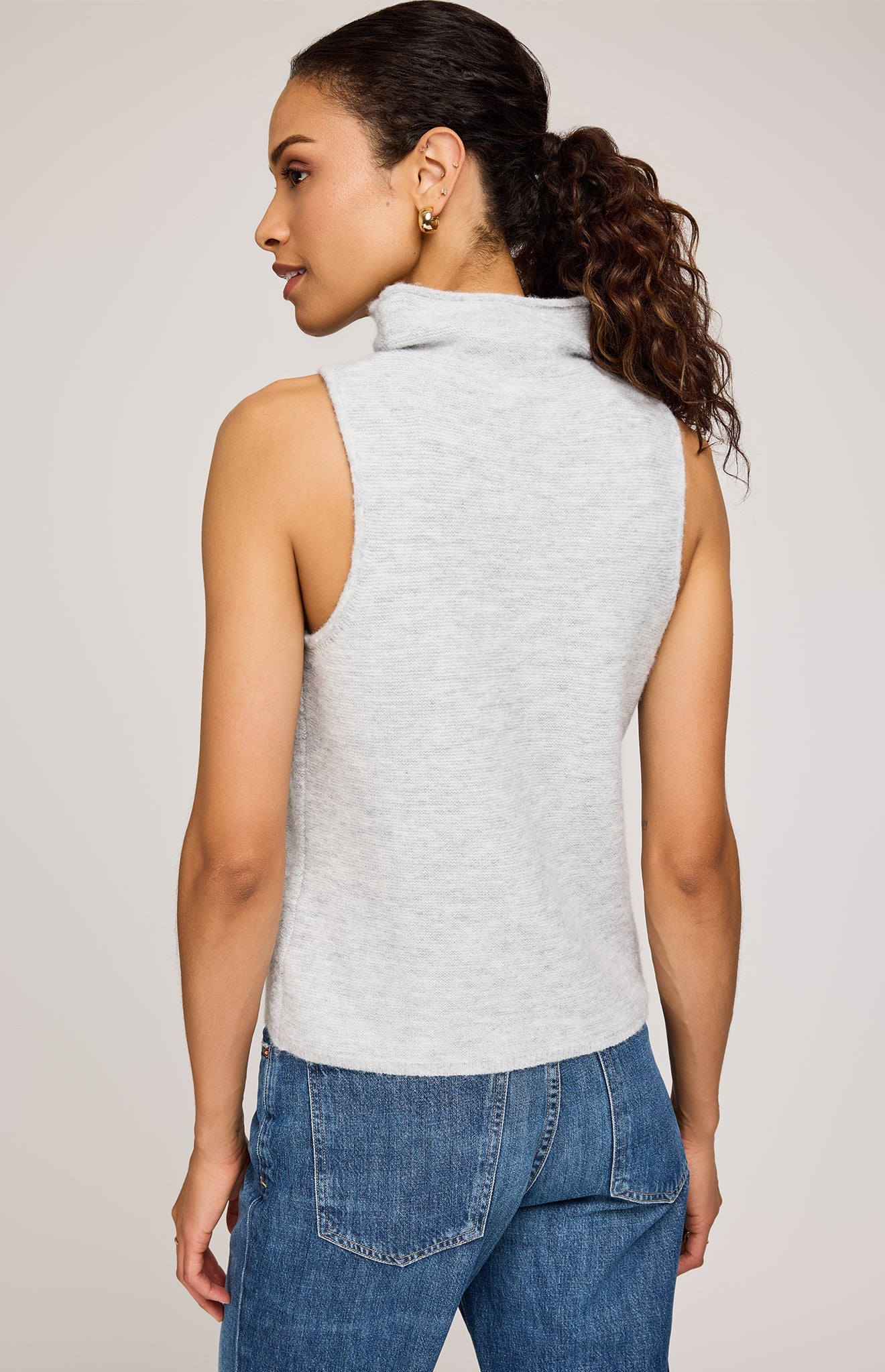 Orla Knit Sleeveless Top|color:Heather Ash