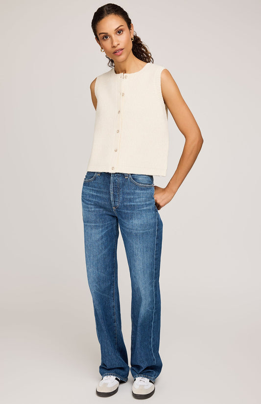 Winnie Knit Vest|color:Cream