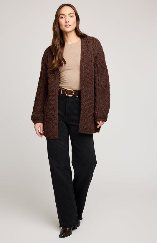 Betty Cardigan|color:Chocolate