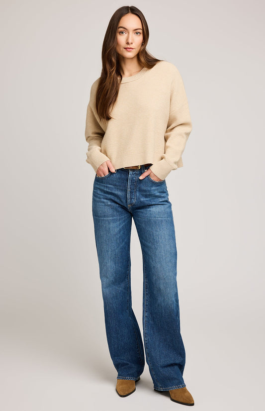 Axel Crewneck Sweater|color:Heather Sandstone