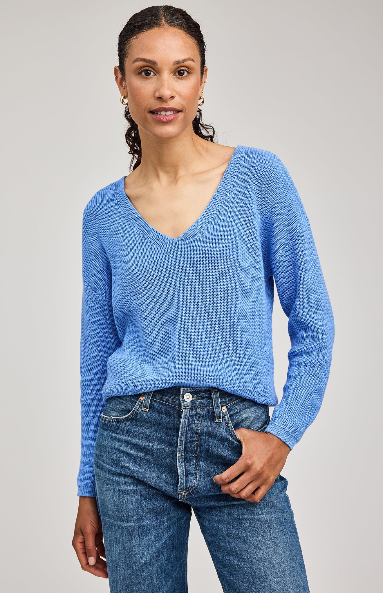 Tucker Pullover Sweater|color:Pacific