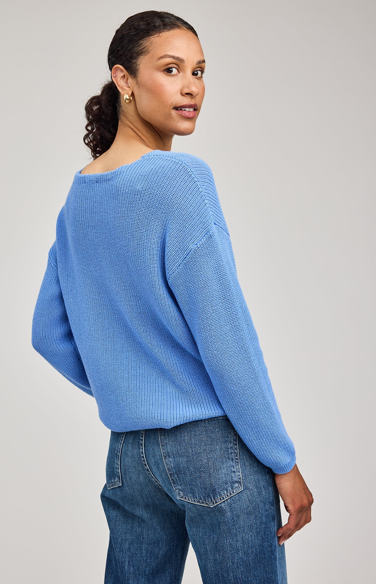 Tucker Pullover Sweater|color:Pacific