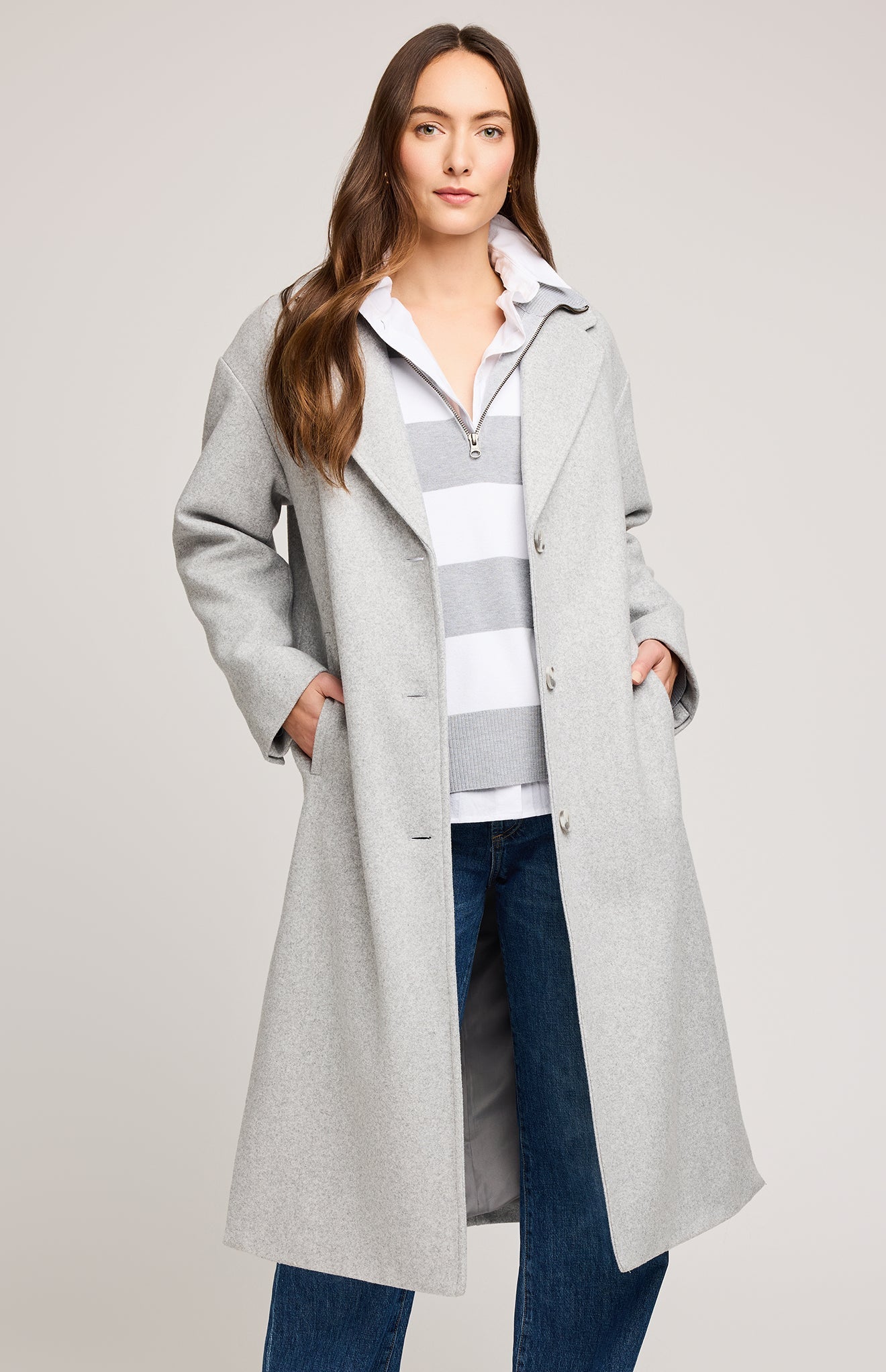Agatha Coat|color:Heather Grey