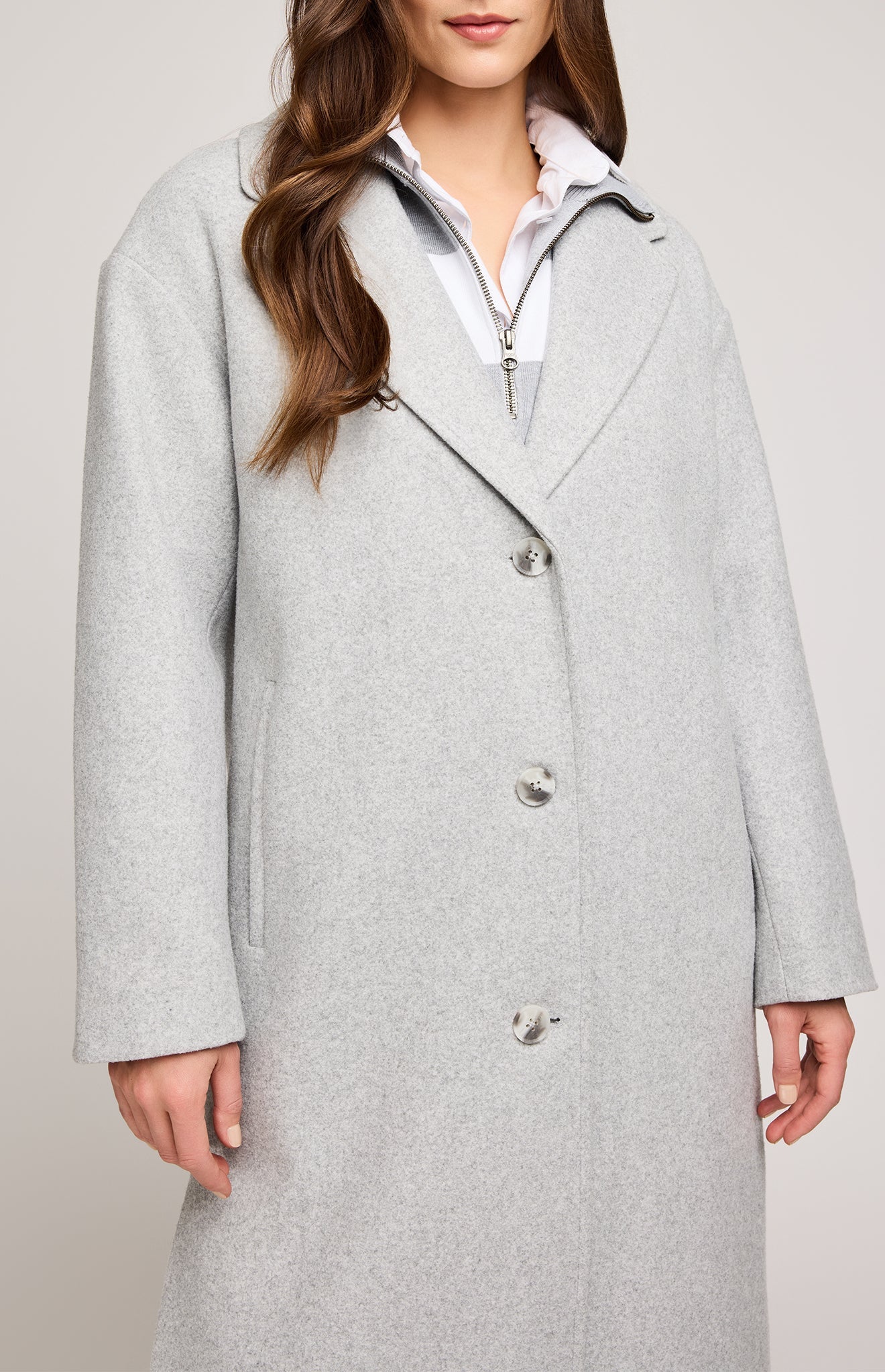 Agatha Coat|color:Heather Grey