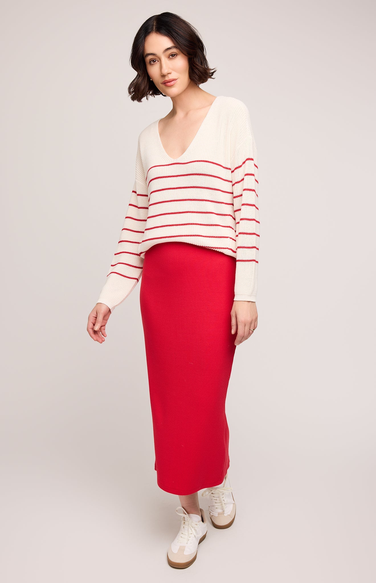 Catalina Ribbed Midi Skirt