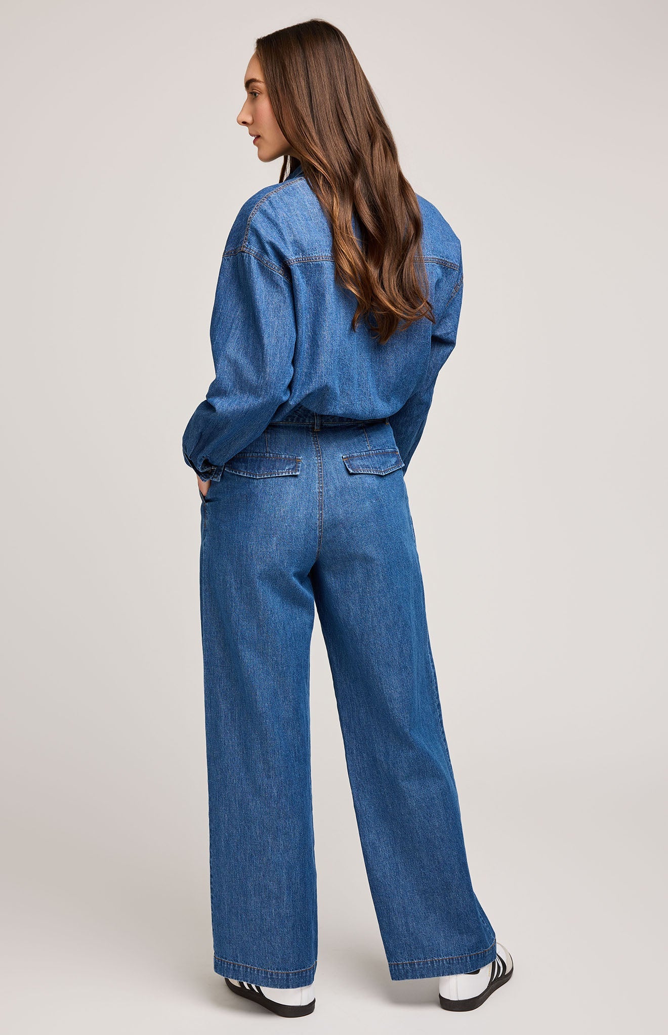 Amara Denim Pant|color:Medium Wash