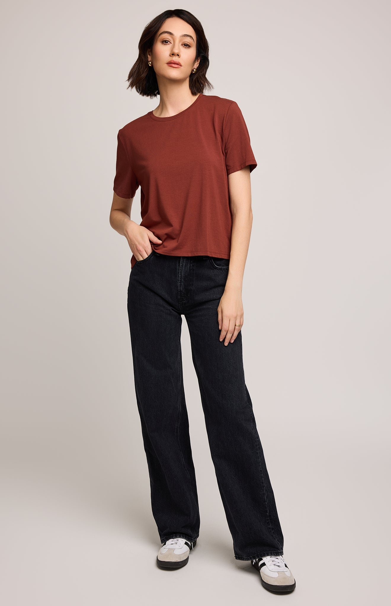 Christine T-Shirt|color:Mahogany