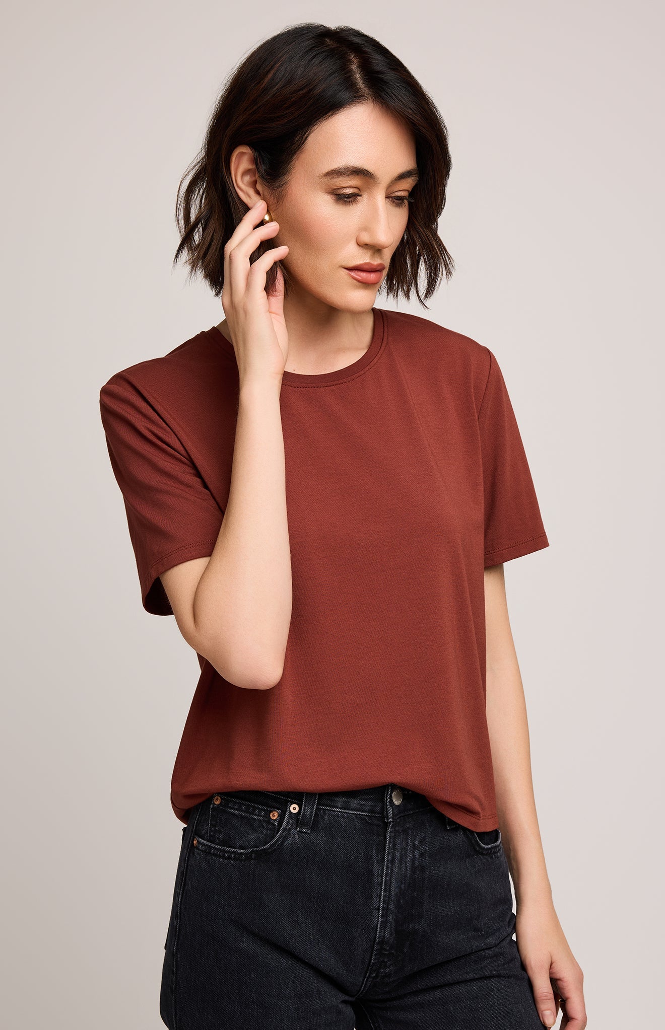 Christine T-Shirt|color:Mahogany