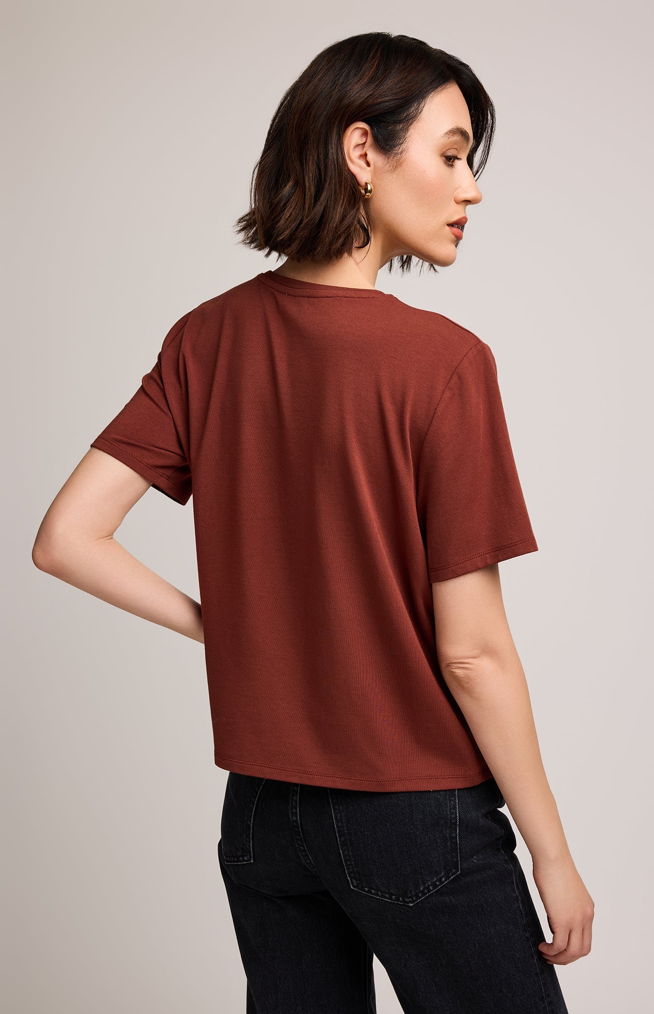 Christine T-Shirt|color:Mahogany