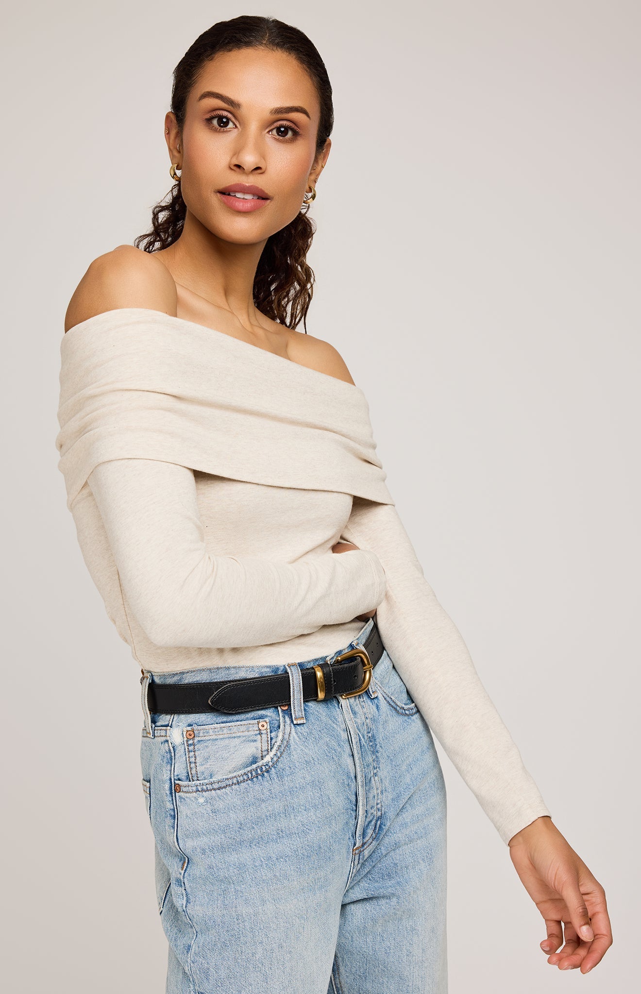 Charlize Top|color:Heather Oat