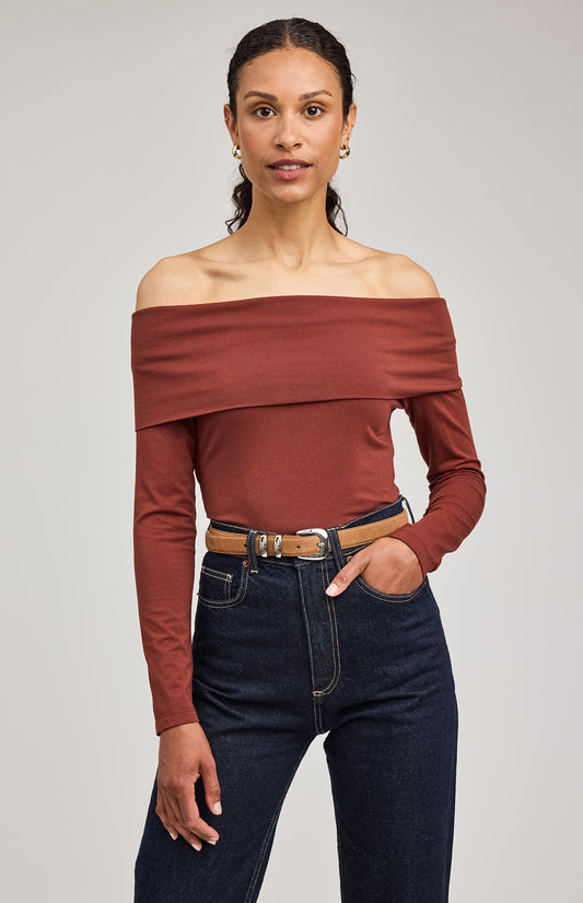 Charlize Top|color:Mahogany
