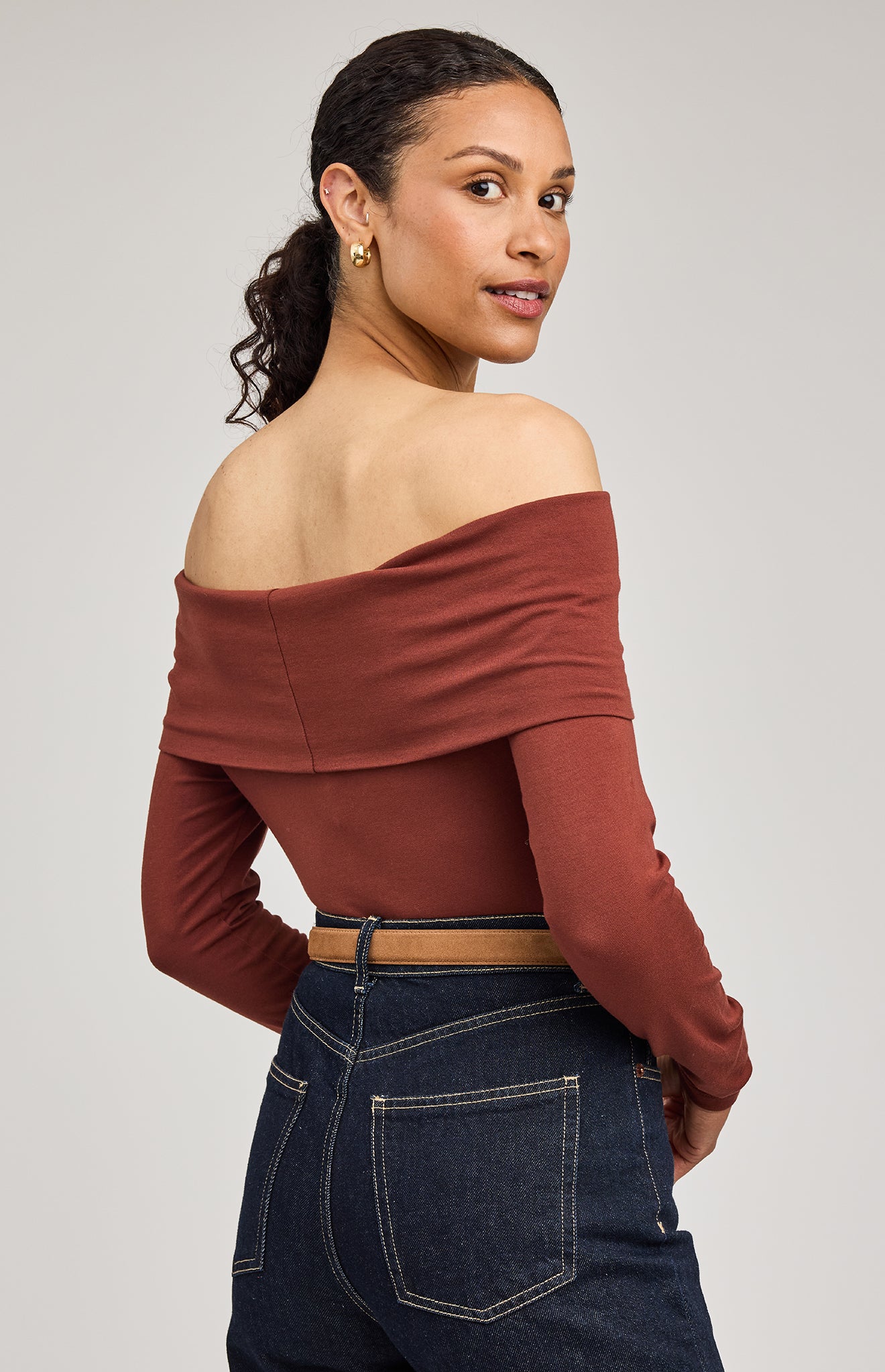 Charlize Top|color:Mahogany
