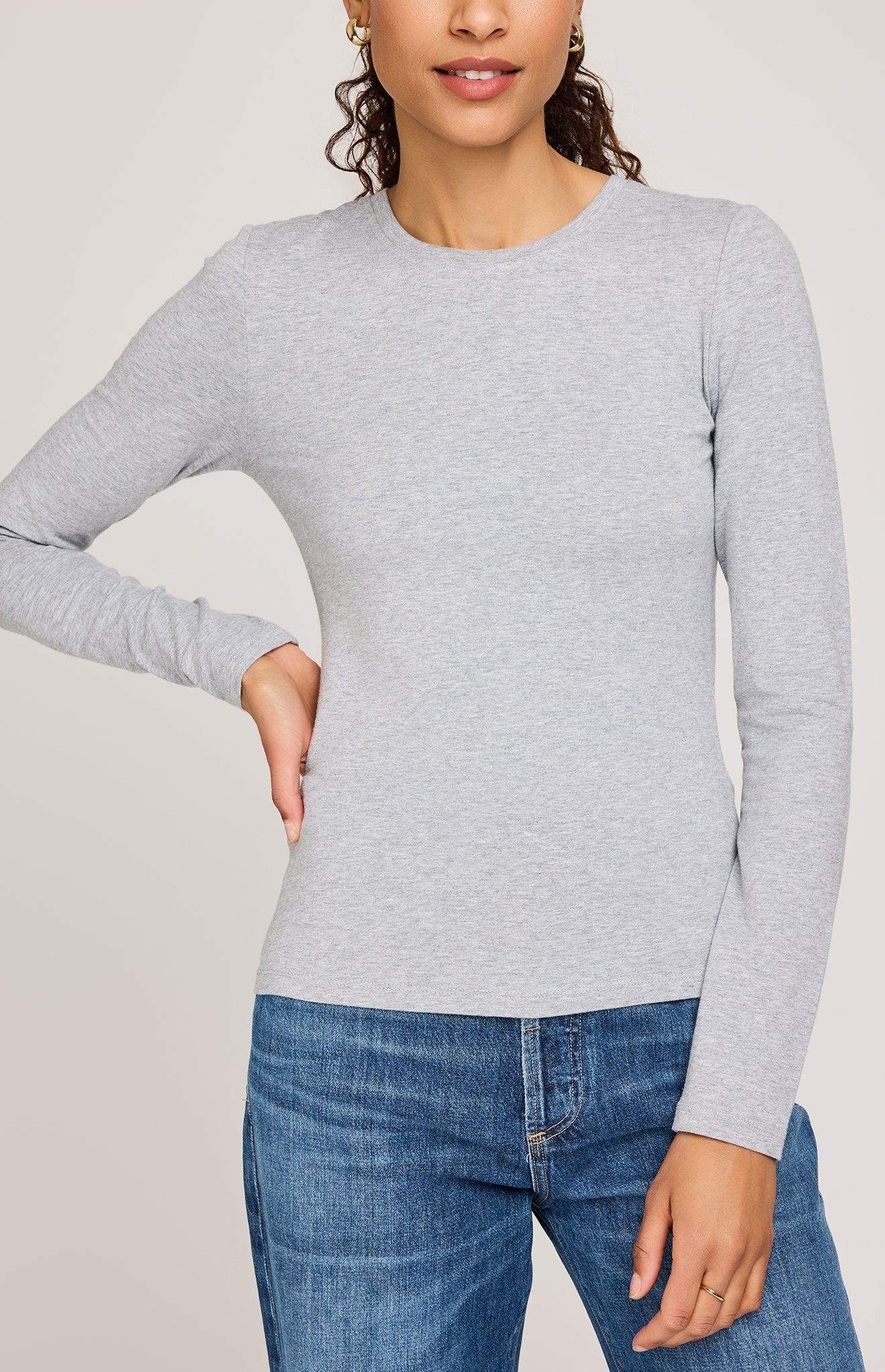 Daphne Top|color:Heather Grey