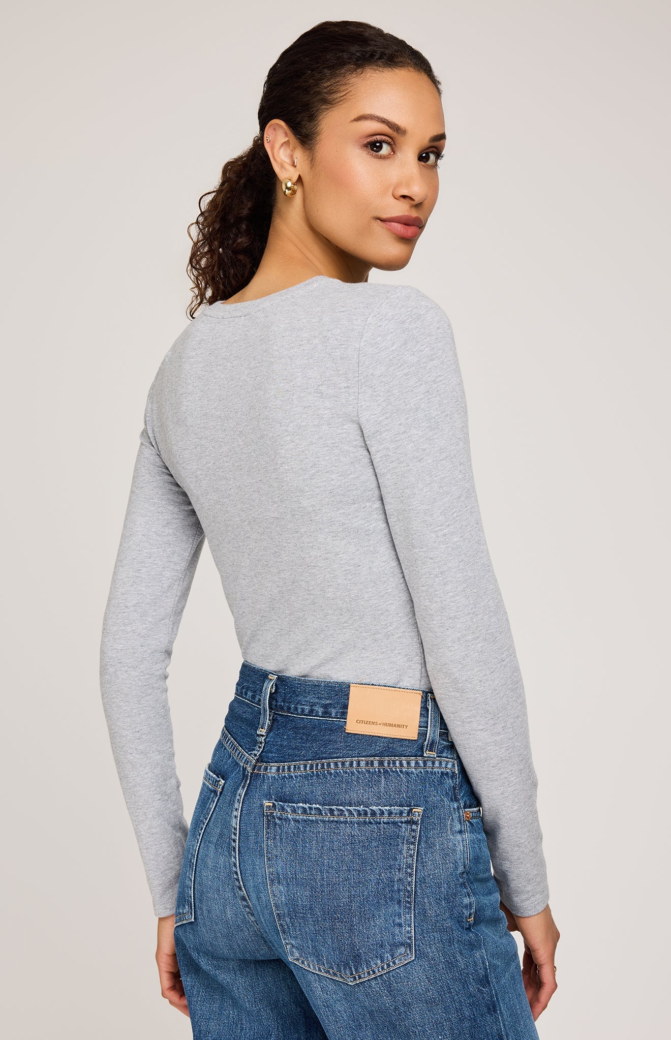 Daphne Top|color:Heather Grey