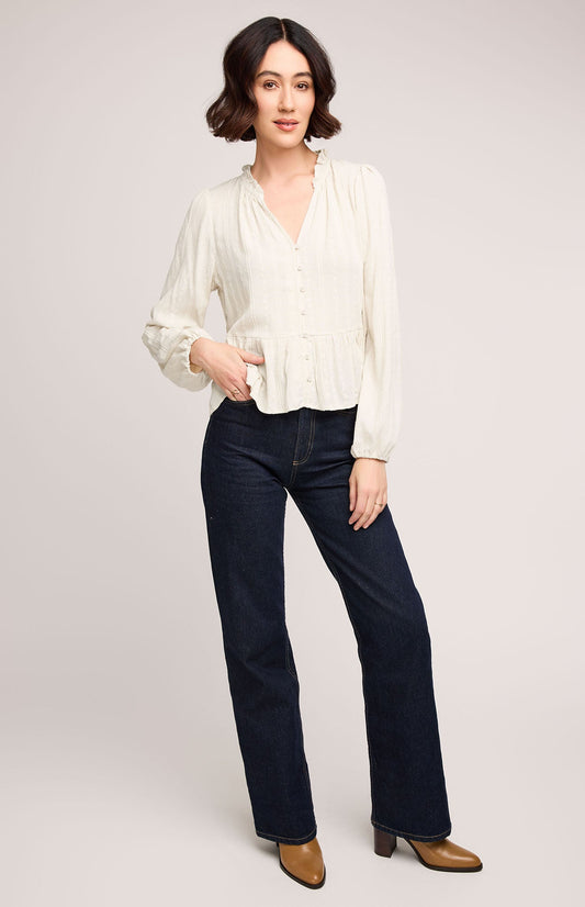 Ophelia Blouse|color:Cream