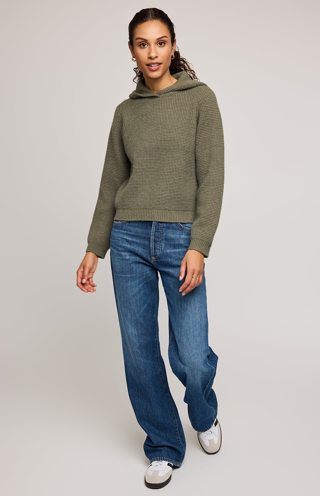 Jessica Pullover Hoodie|color:Heather Moss
