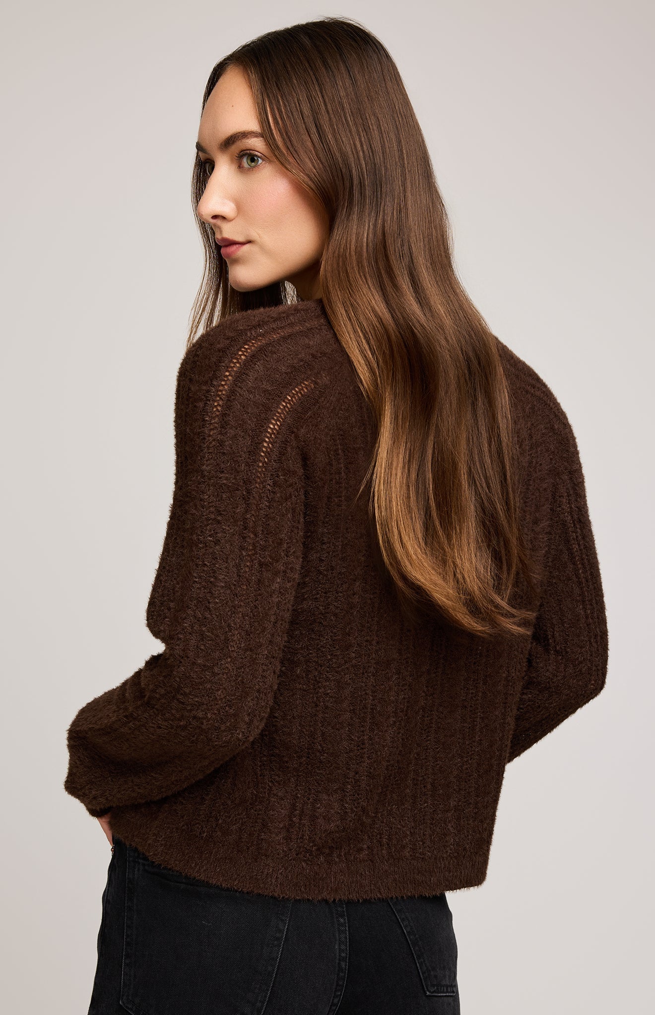 Cornelia Crewneck Sweater|color:Espresso