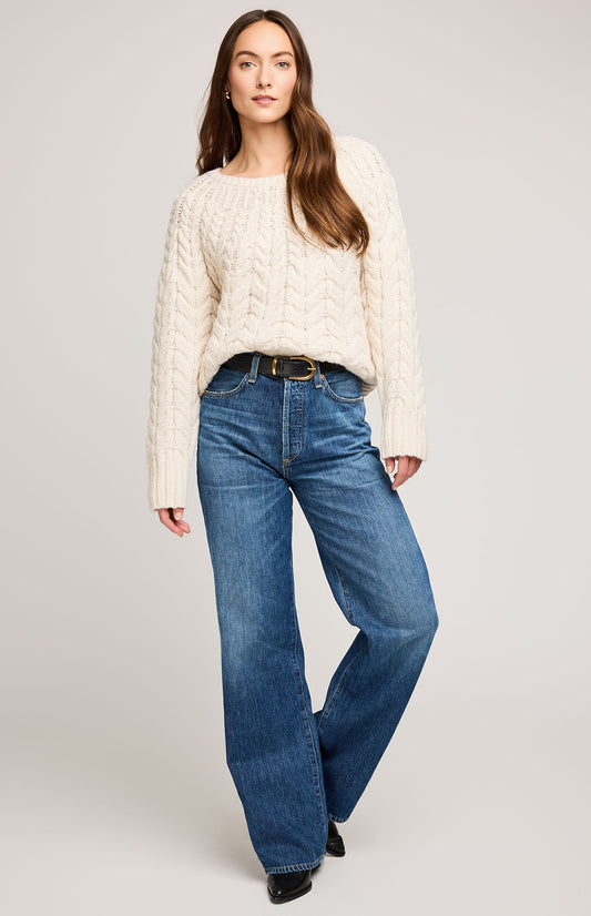 Lorenzo Pullover Sweater|color:Cream