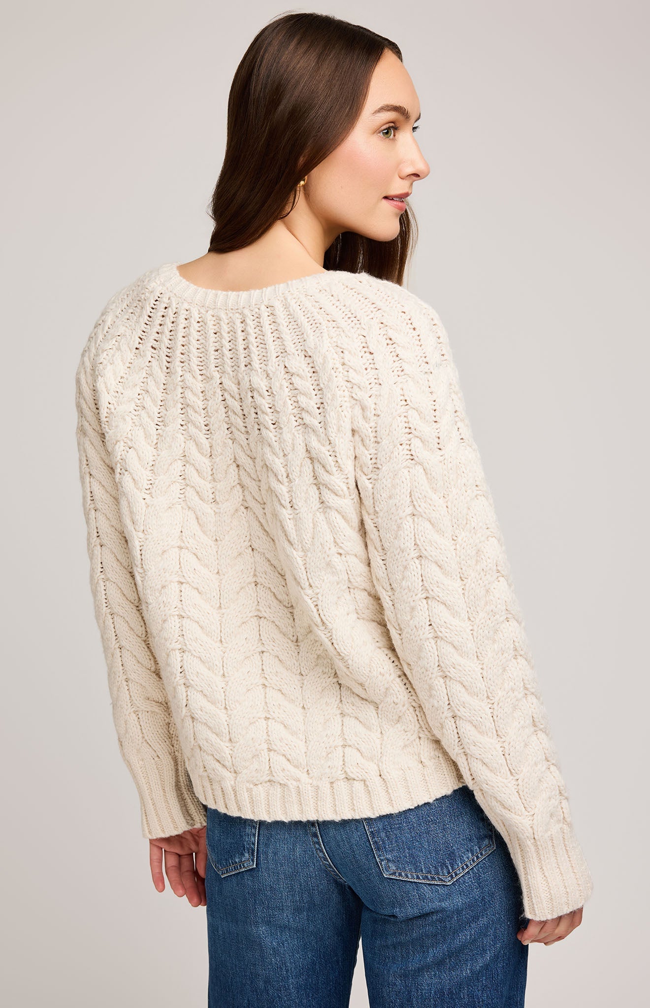 Lorenzo Pullover Sweater|color:Cream
