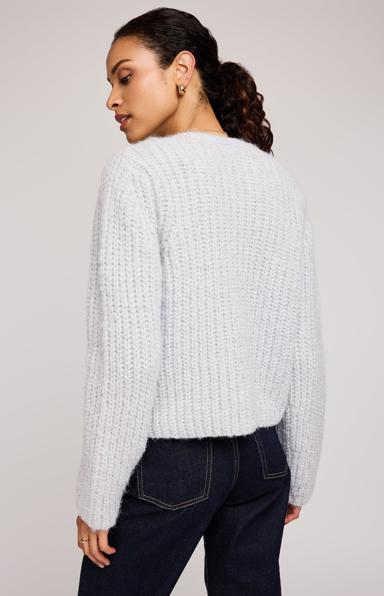 Melanie Cardigan|color:Heather Grey