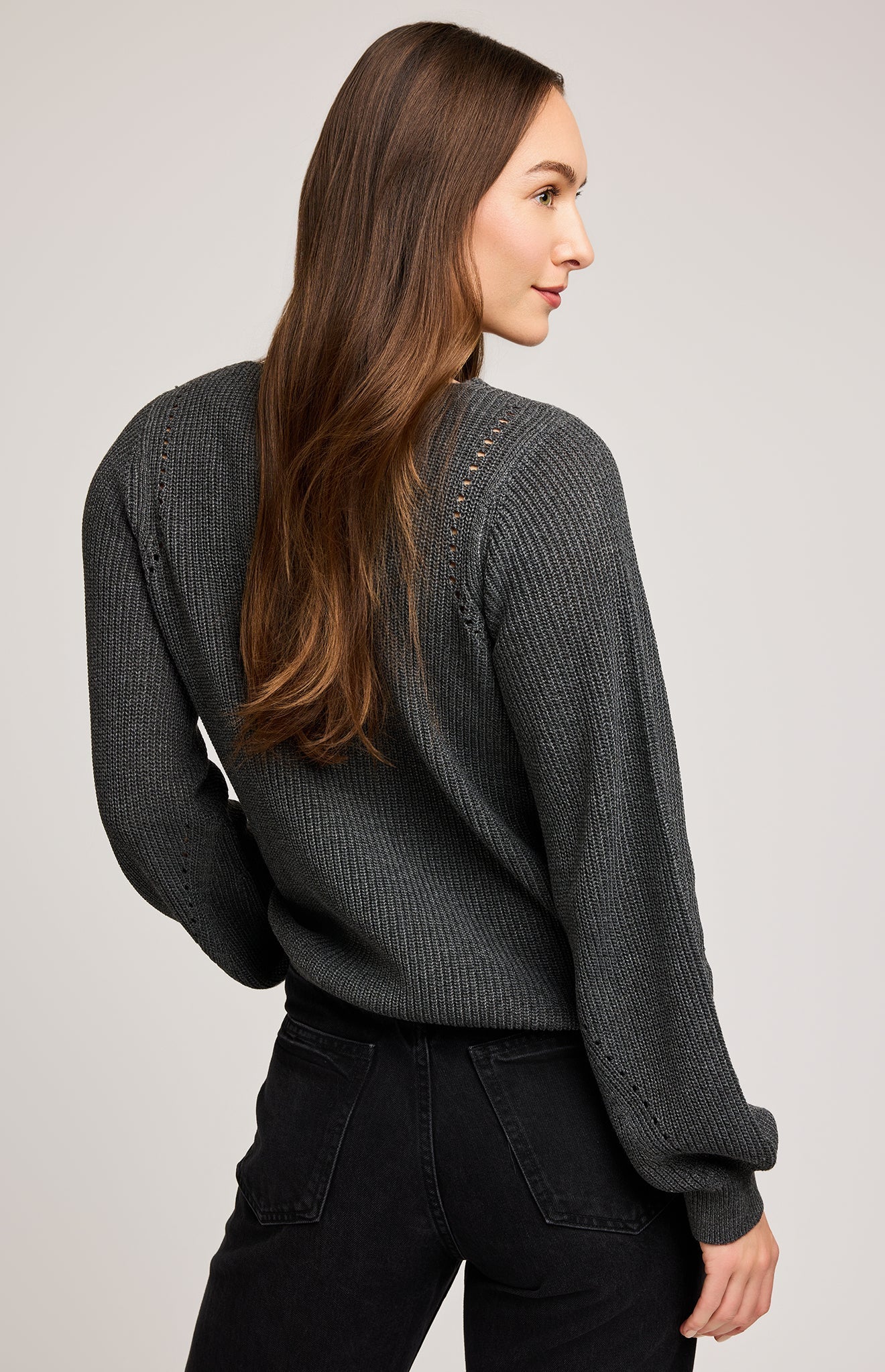 Hailey Pullover Sweater|color:Heather Charcoal