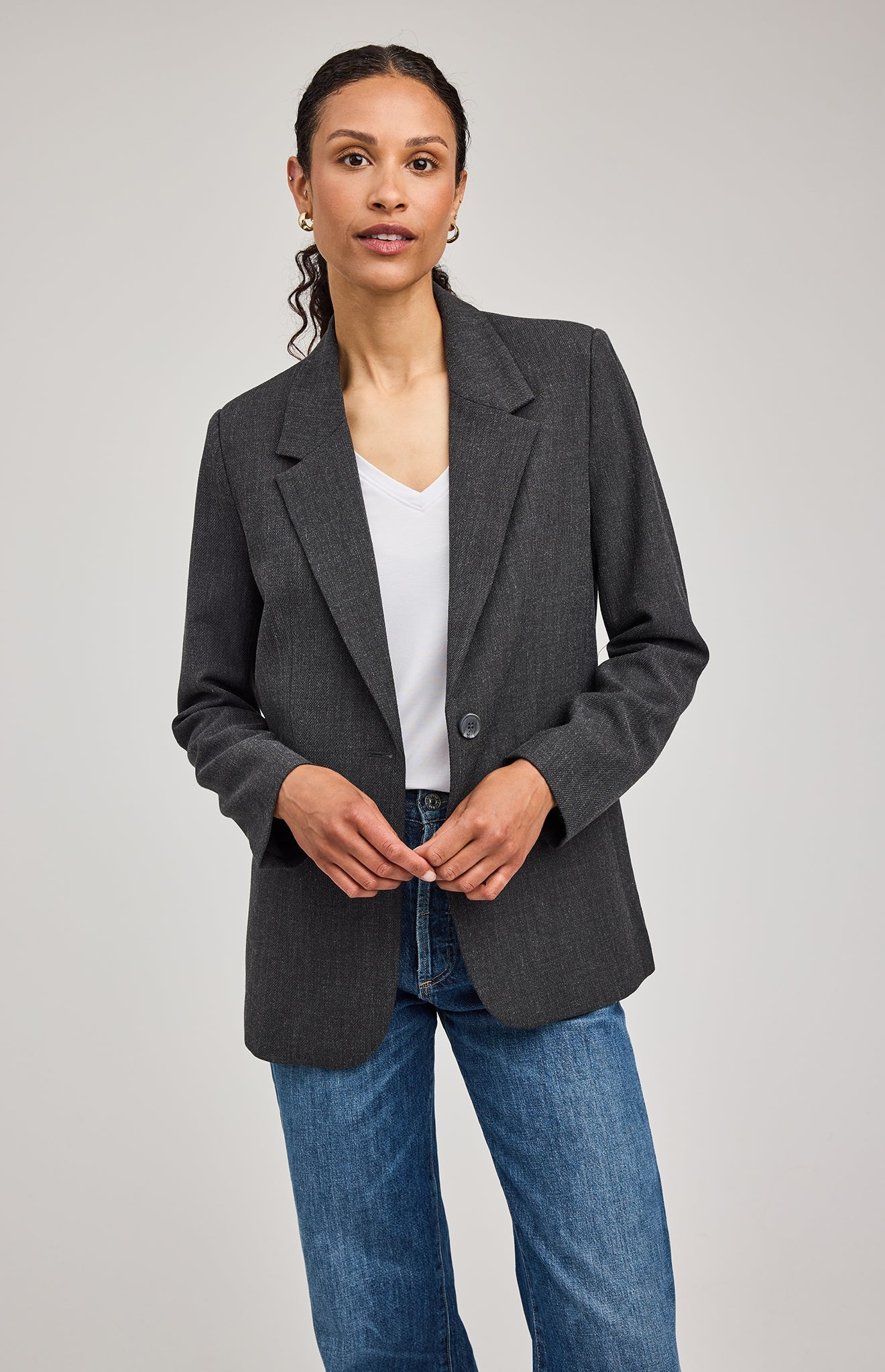Jeanie Blazer|color:Heather Charcoal