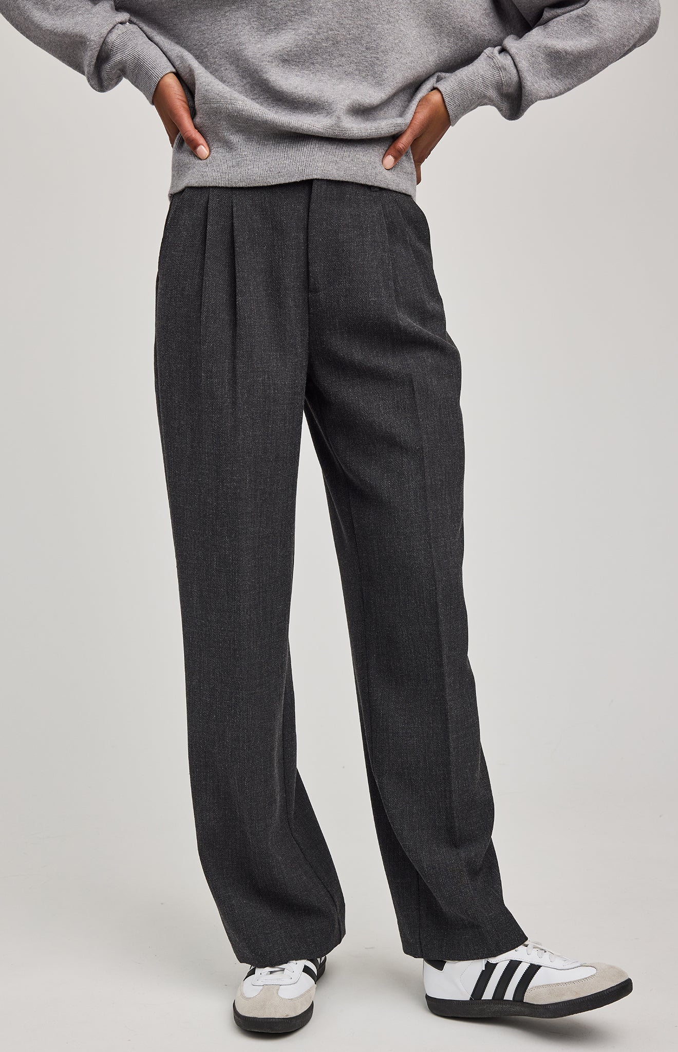 Trina Pant|color:Heather Charcoal