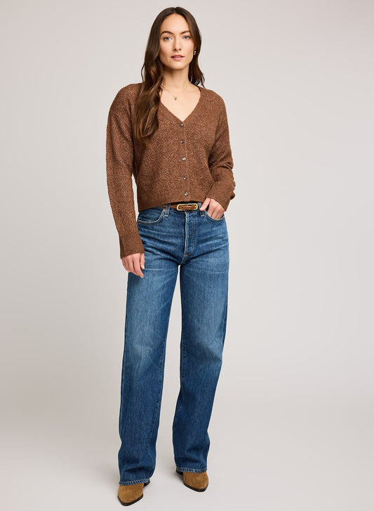 Lila Cardigan|Color:Heather Chestnut