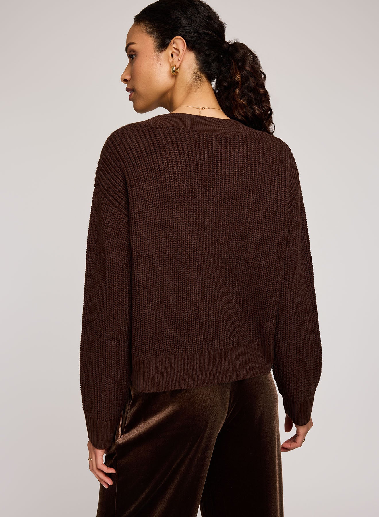 Theodora Cardigan|Color:Ganache