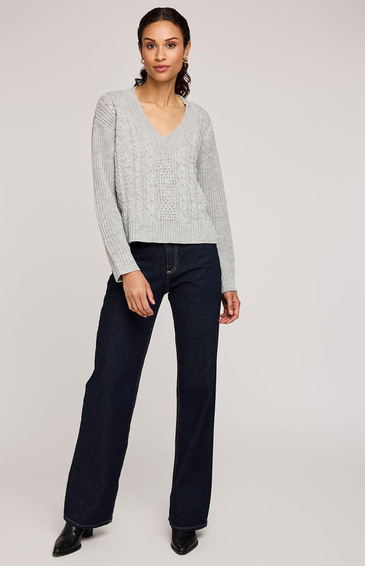 Marcie Pullover Sweater|Color:Heather Ash