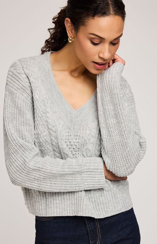 Marcie Pullover Sweater|Color:Heather Ash