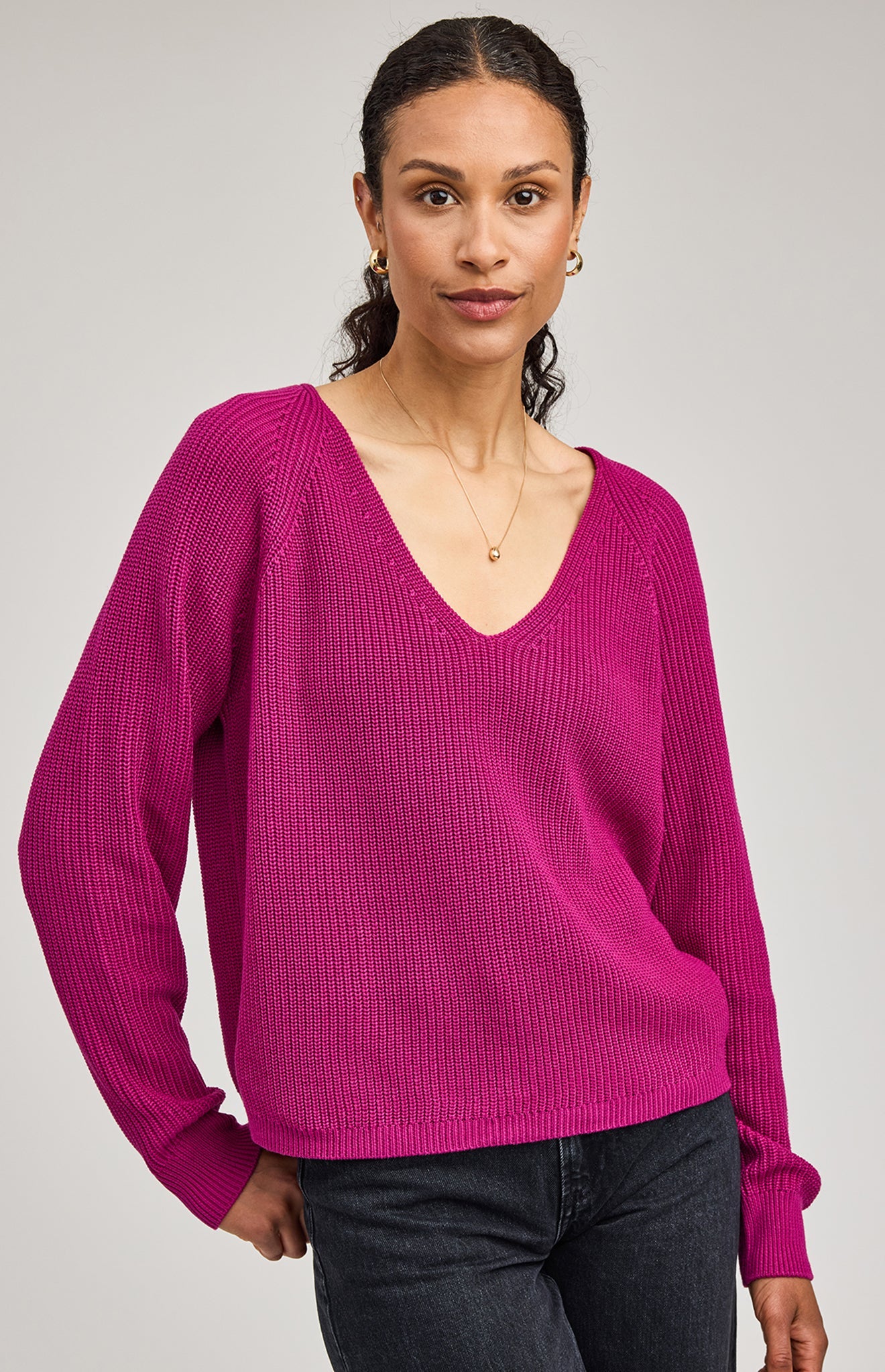 Keira Pullover Sweater|Color:Magenta