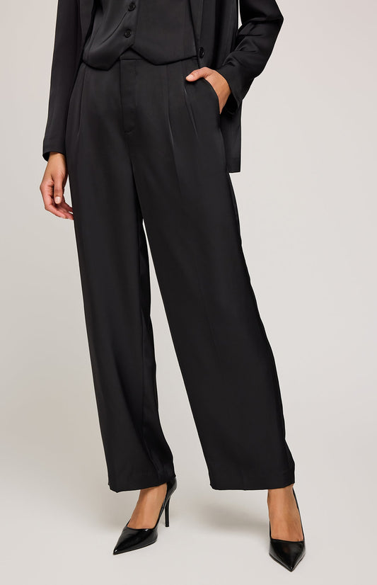 Amelie Satin Pant|Color:Black
