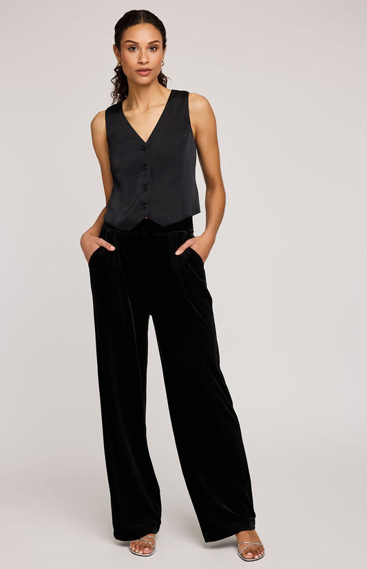 Sylvia Velvet Pant|Color:Black