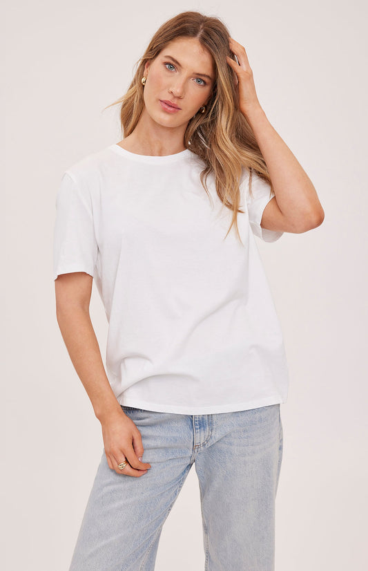 Victoria Cotton T-Shirt|color:White