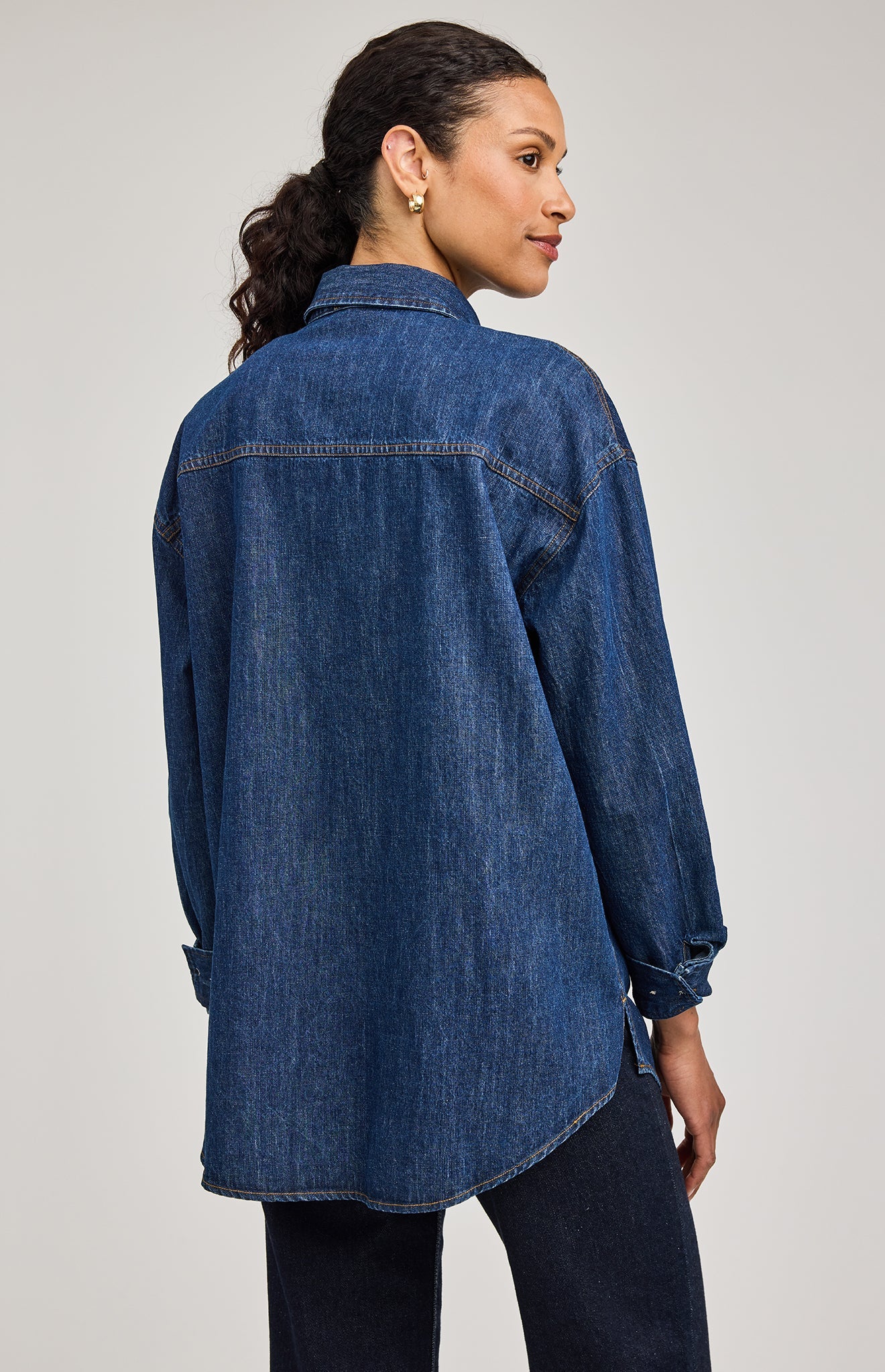 Whitney Denim Button Down Shirt