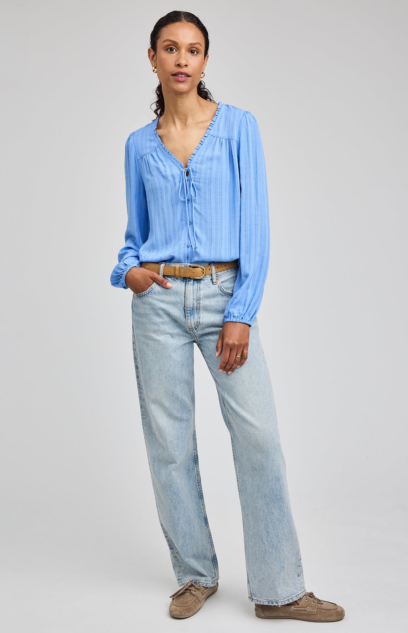 Vanessa Blouse|color:Bluebell