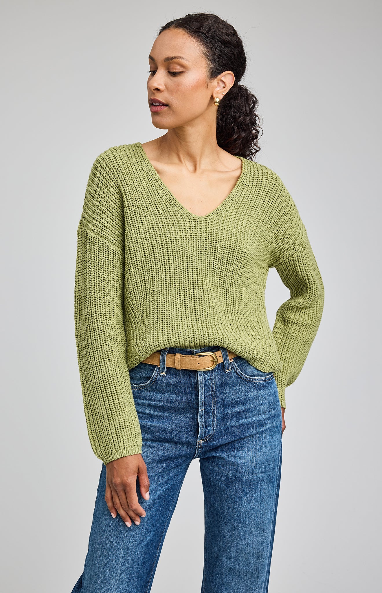 Spencer V-Neck Knit Sweater