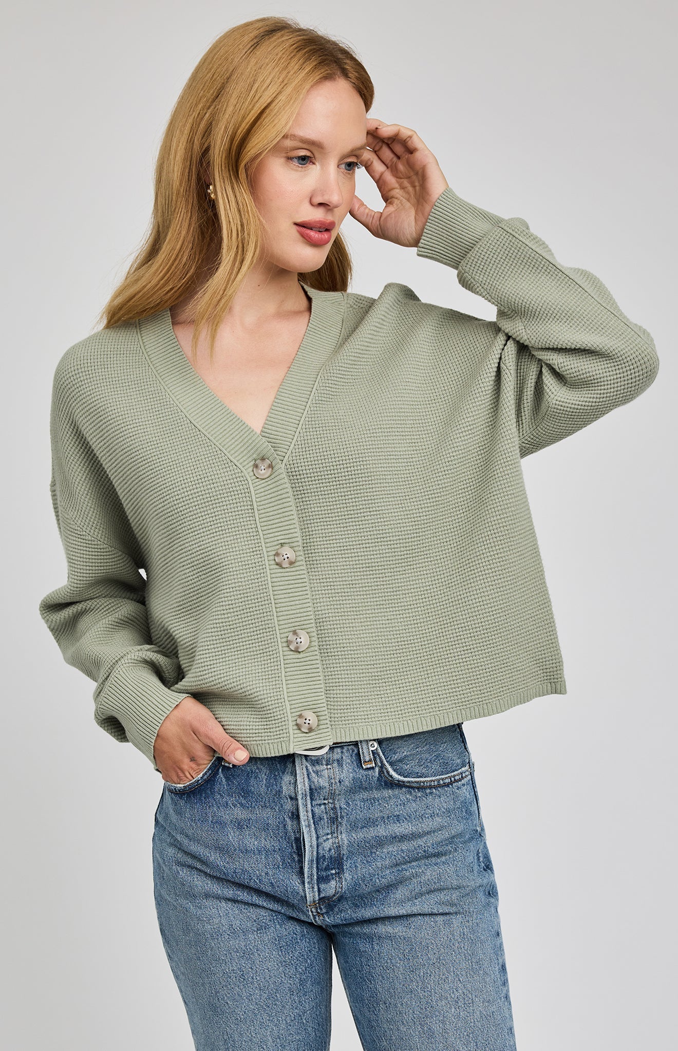 Joyce Cardigan|color:Cactus