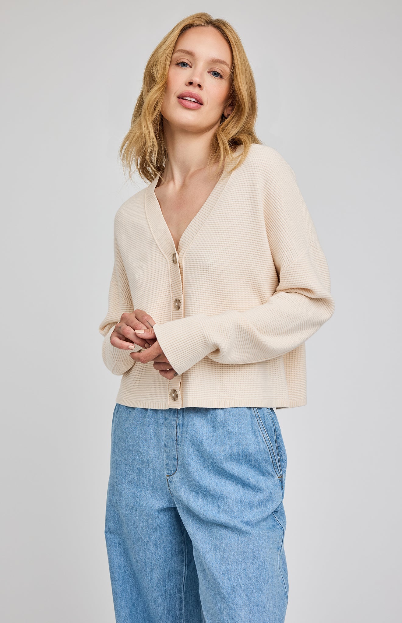 Joyce Cardigan|color:Cream