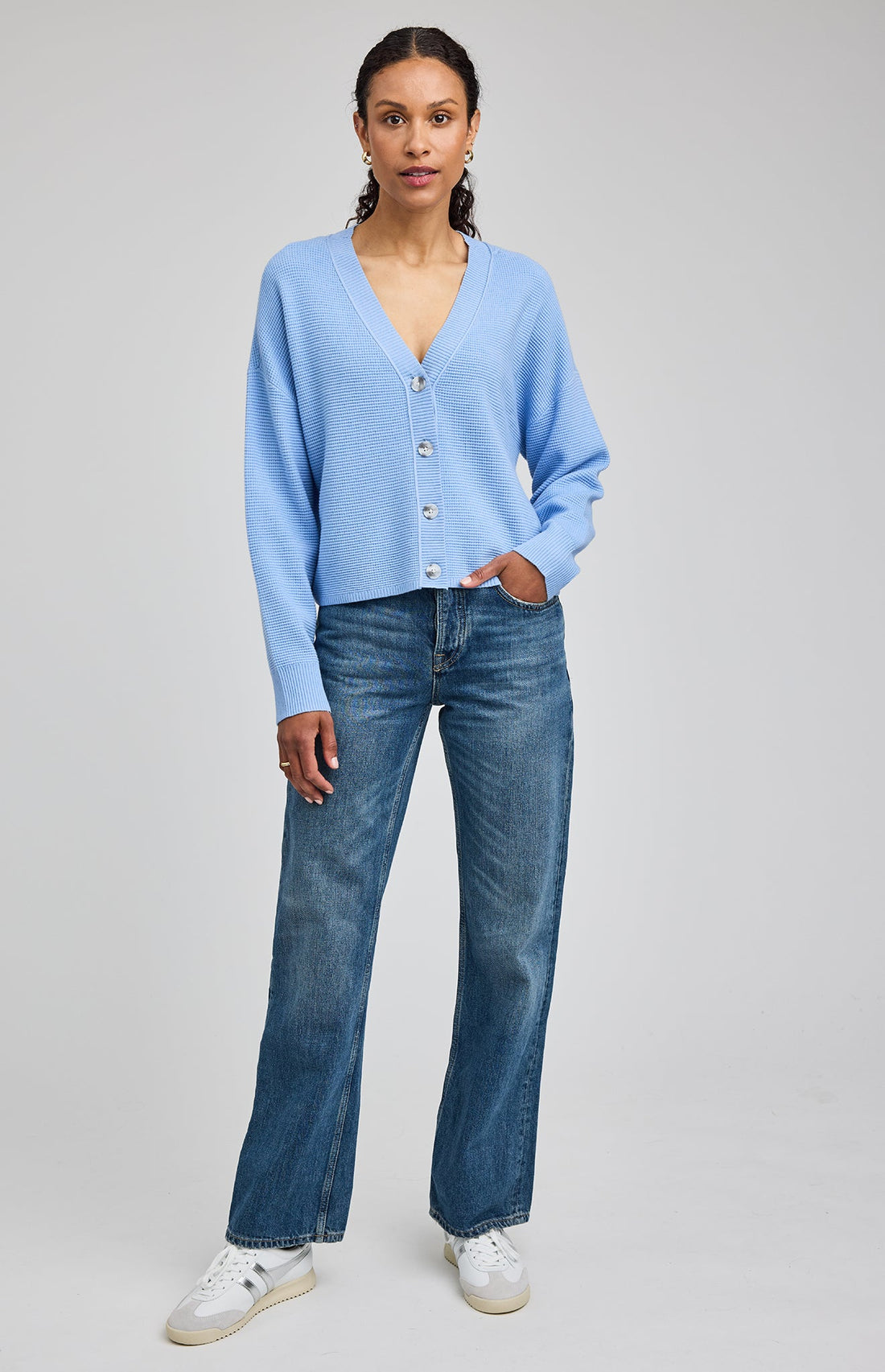 Joyce Cardigan|color:Sky