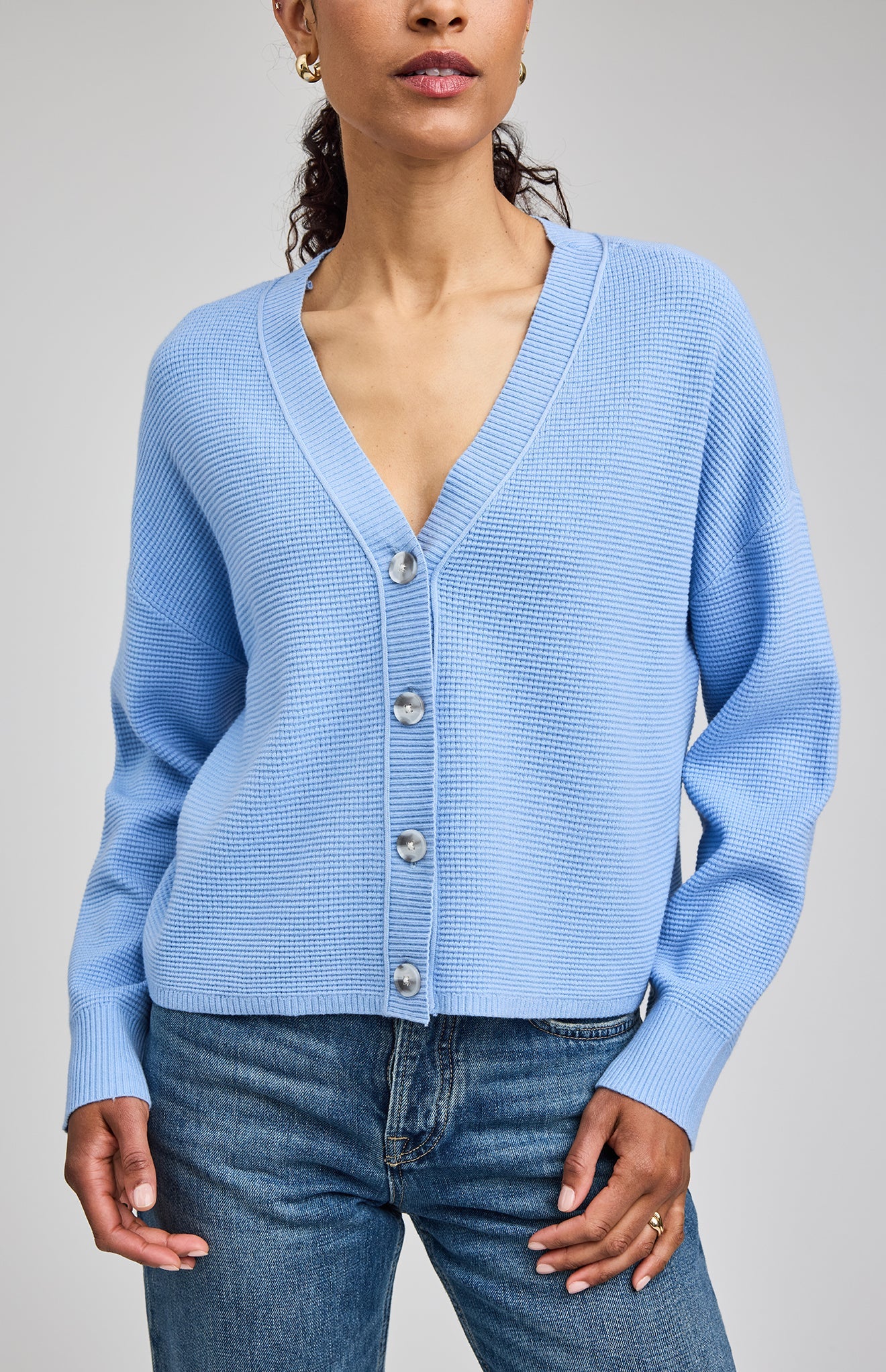 Joyce Cardigan|color:Sky