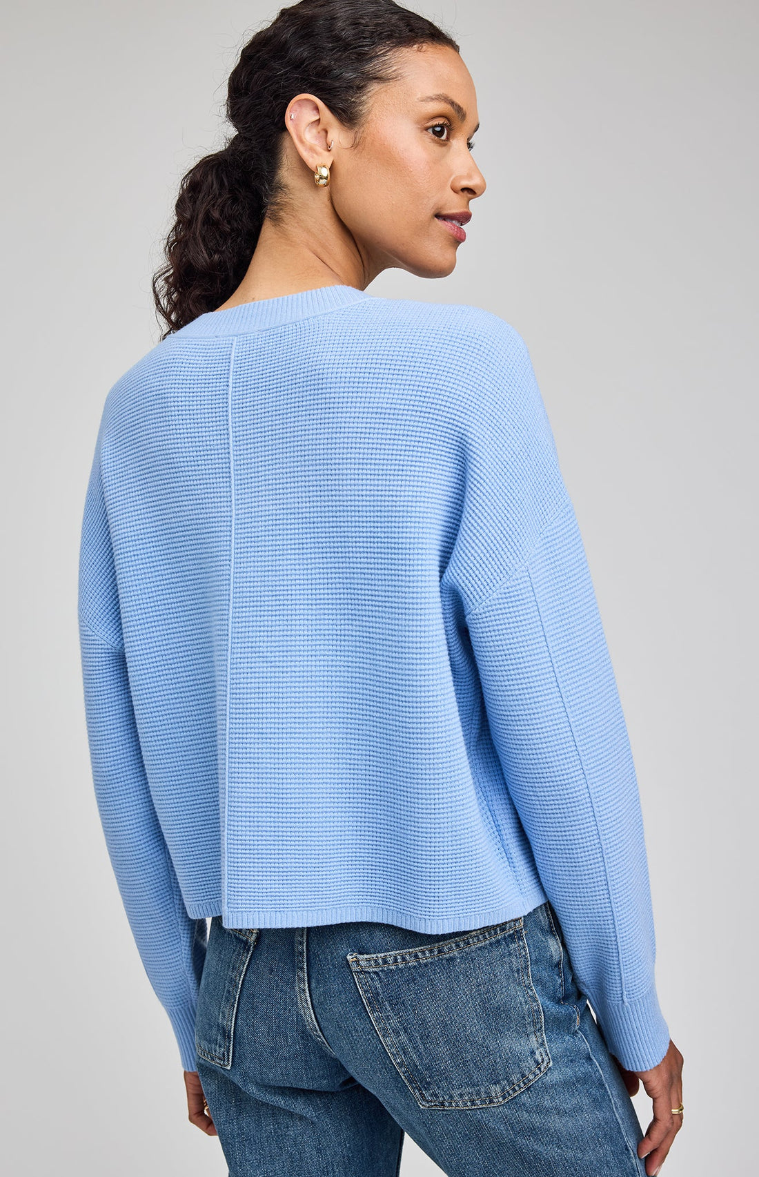 Joyce Cardigan|color:Sky